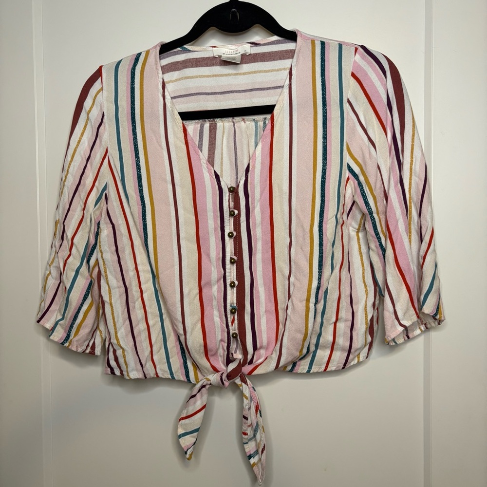 URBAN Romantics Colorful Striped Blouse